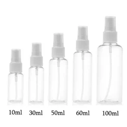 5ml-500ml HDPE and PET Empty White and Clear Perfume Refillable Plastic Spray Bottles with Fine Mist Sprayer Pump