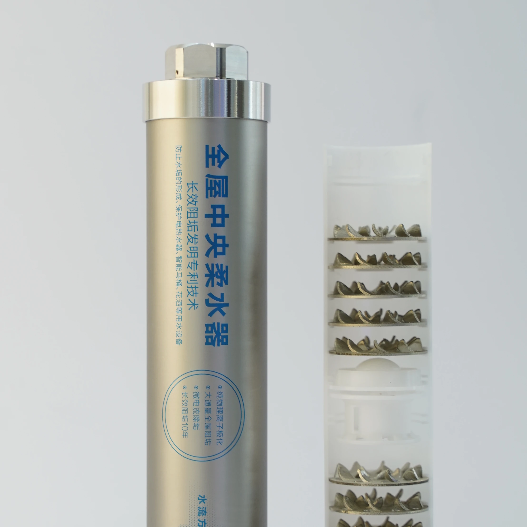 2022 Household Limescale Remover Water Descaler Factory Sale Water Softener Inline Pipe Installation