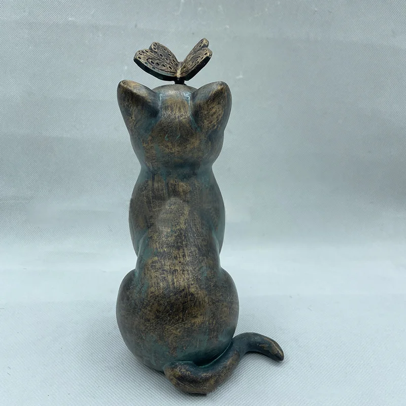 wholesale polyresin ornaments for cat statue resin grave monument pet loss gift cat souvenir