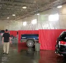 Red Blue Yellow Black White PVC film and Middle stitching transparent film PVC Curtain