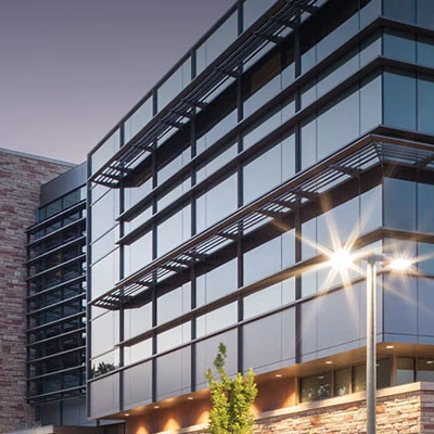 glass curtain wall commercial building apartment