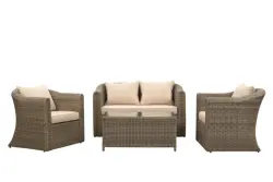 Garden courtyard living room yard 4in1 5.0 round wicker high end rattan furniture