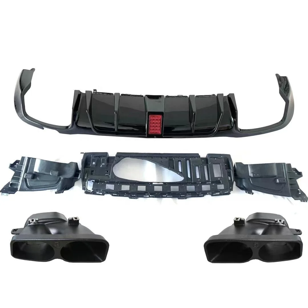 Hot Sale Good Quality Brabvs Style Rear Diffuser with Exhaust Tips for Mercedes-Benz E-CLASS W213 E200 E300 E320