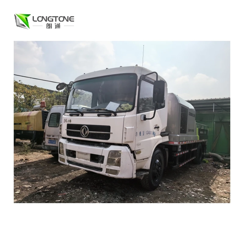 China low price new and used city concrete line pump small diesel mini line concrete pump 40cbm/h