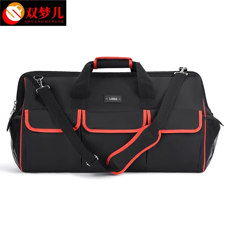 Large Capacity Custom Leather Waist Tool Bag Portable Crossbody for Electrician Multi-Functional Domestic Tool Storage