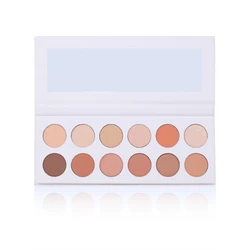 2023 hot selling blue 12 colors bright custom makeup cheap eyeshadow palette