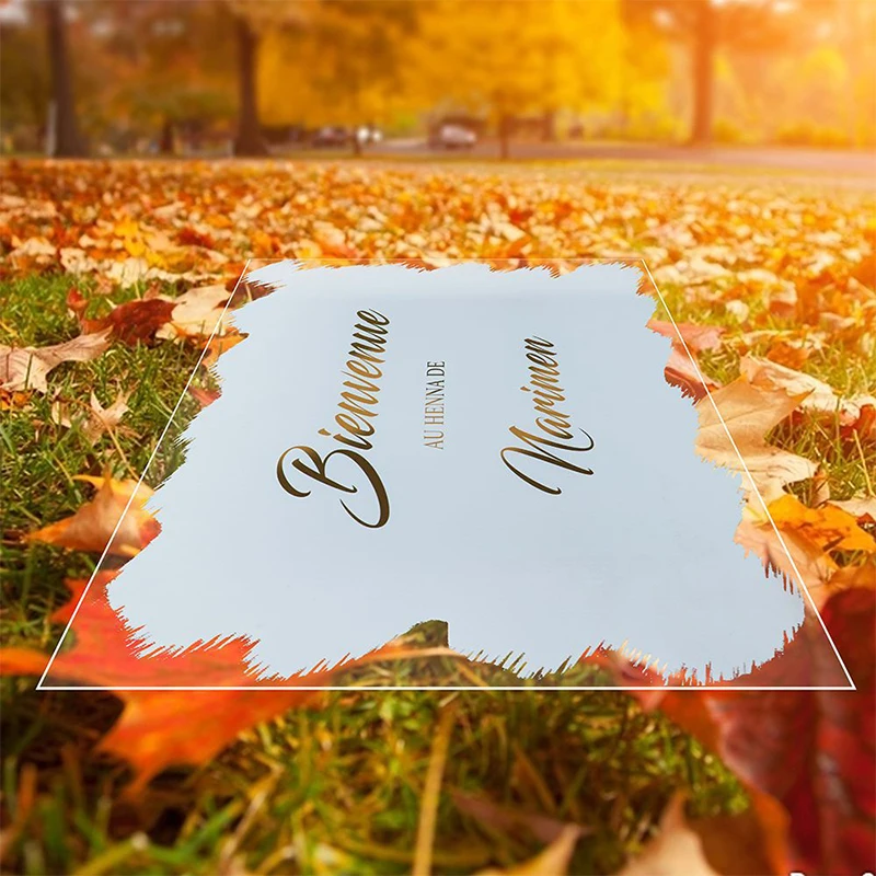 Wedding Welcome Sign Custom Acrylic Elegant Wedding Sign