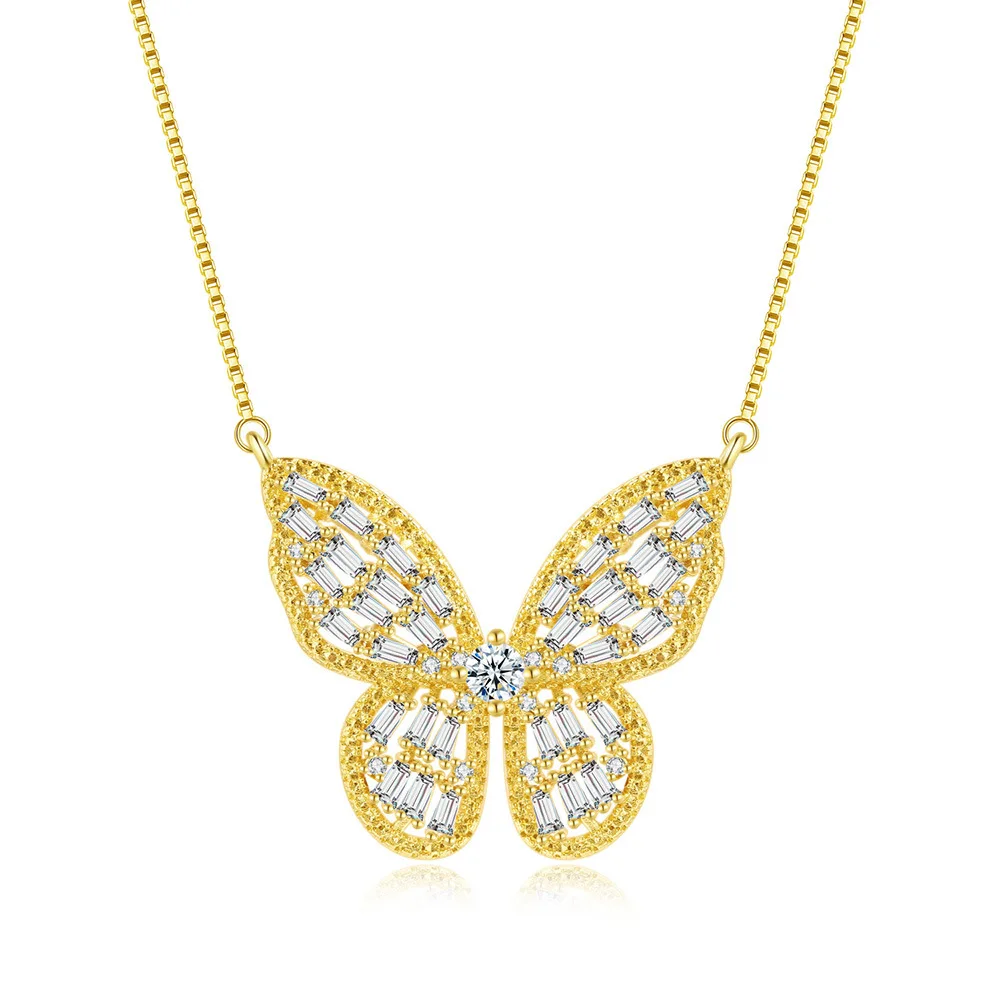 Hip hop Jewelry New Special Design Excellent Brass Fashion Jewelry Pendant Necklaces Butterfly