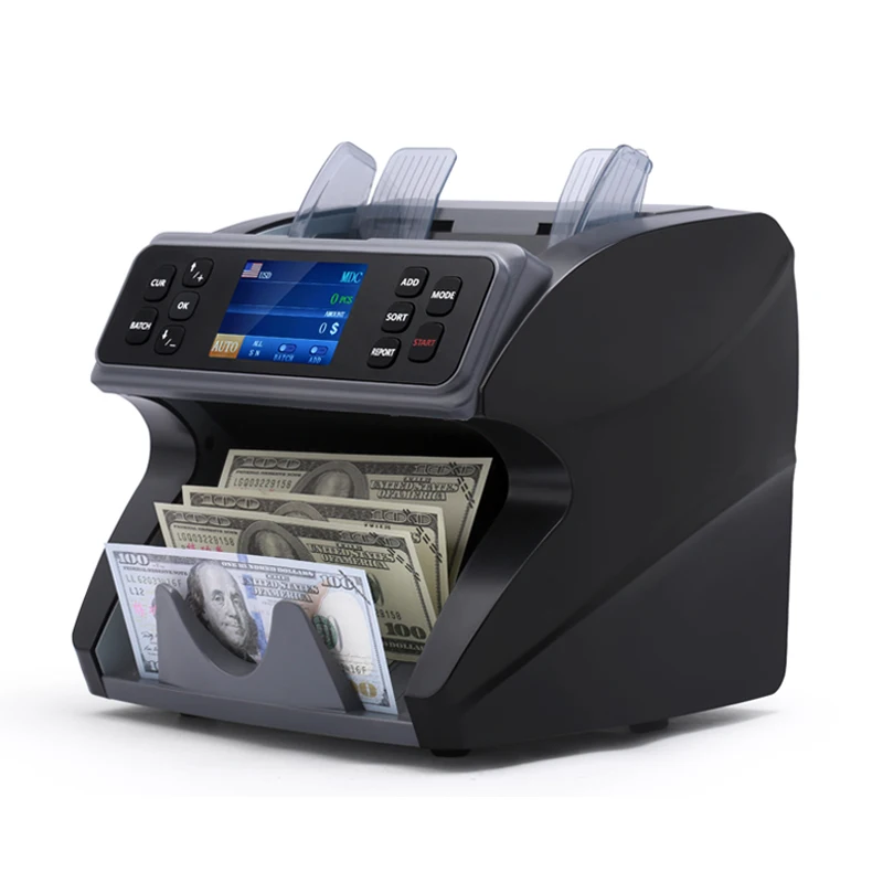 Up to 30 Currencies  Bill Cash  Counter cash detector counterfeit super detector mix banknote bill Counters For Banks