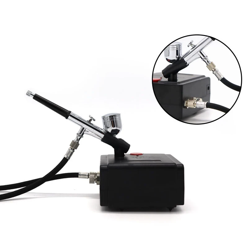 Portable Airbrush compressor tattoo/airbrush kit portable TC-100K for makeup,painting body cake decorating aerograf kit