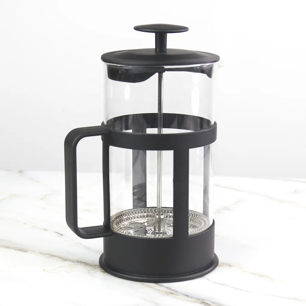 Factory Price Wholesale Polished Customized Logo Borosilicate glass  coffee press