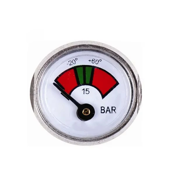 28bar Diameter 23mm diaphragm pressure gauge for DCP fire extinguisher