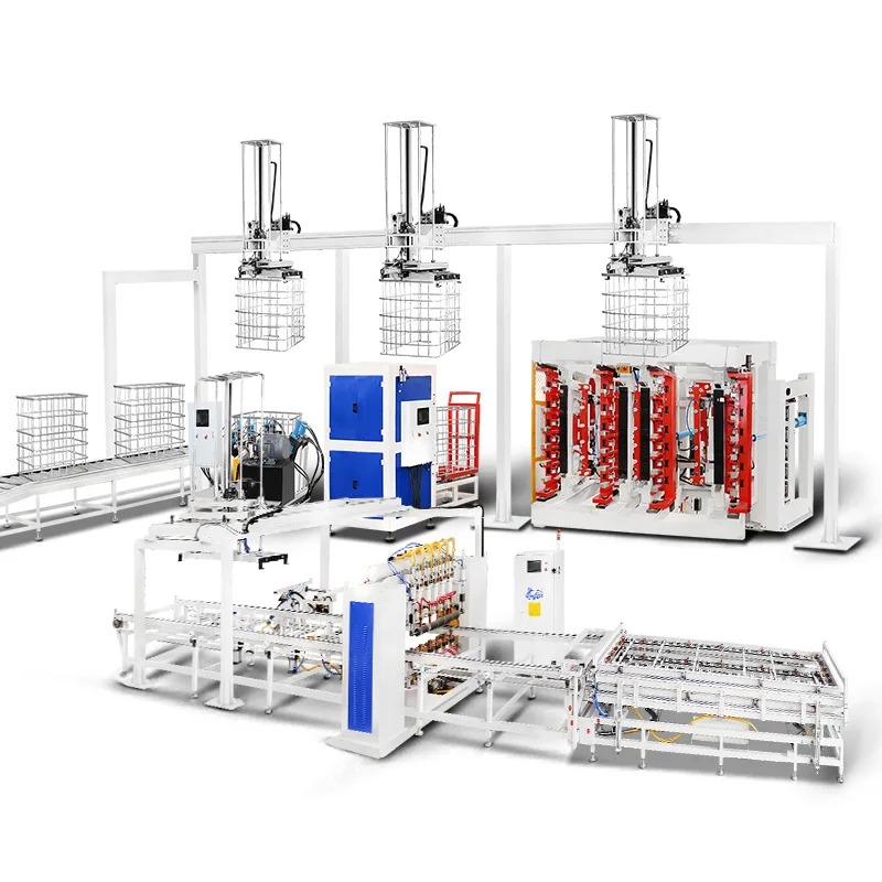 Hwashi factory IBC ibc grid welding machine  ibc cage frame automatic production line
