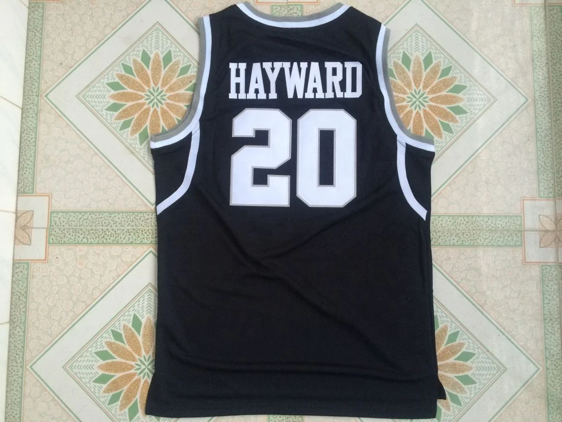 
USA Butler #20 N C A A high school black color basketball jersey custom uniforms men basketball black set 