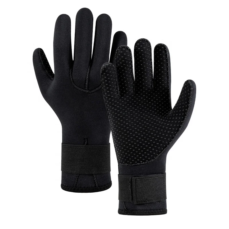 3MM Neoprene Water Gloves Five Finger Warm Wetsuit Winter Glove for Scuba Diving Snorkeling Surfing (1600814638151)