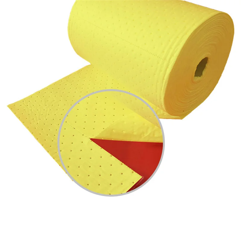 Medium-weight chemic absorb mat product hazmat sorbent Roll  suppliers for chemical plant