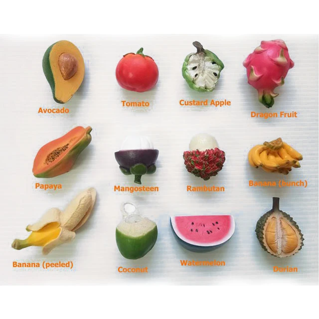 Fruit Vegetables Figurines 3D Model Fridge Magnet Tourist Travel Souvenir Refrigerator Art Craft Gift Magnetic Sticker Shape