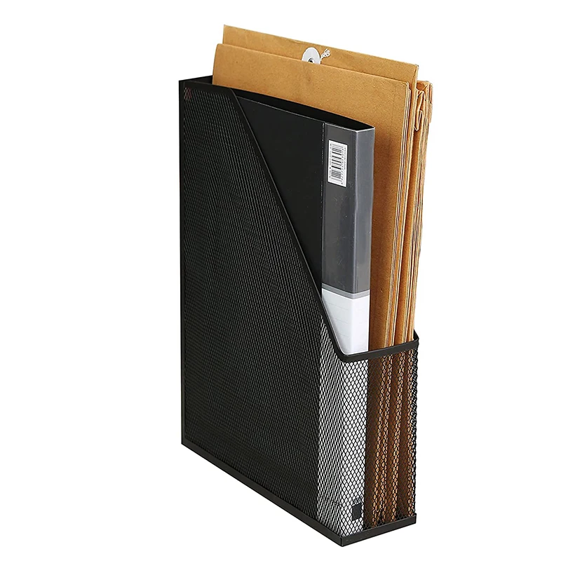 Top Selling Wholesale Portable Holder Desk File Document Letter Tray Organizer Metal Wire Mesh Desk Organizer
