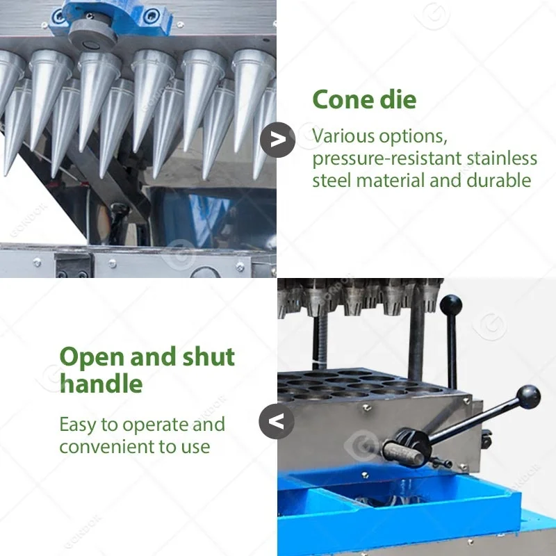 Sugar Small Make Icecream Roll Industrial Semi Automatic Wafer Bake Manual Ice Cream Cone Maker Machine
