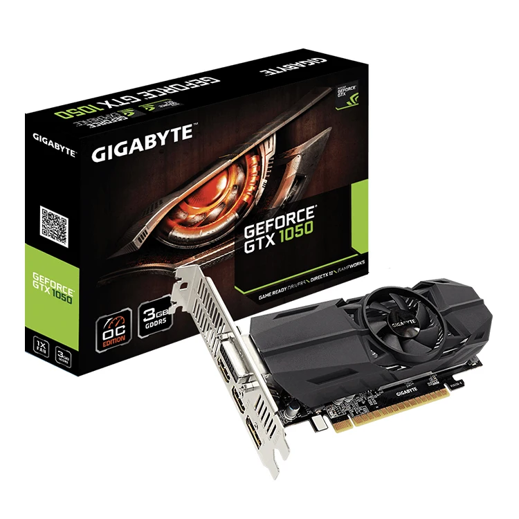  Графический процессор GIGABYTE NVIDIA GeForce GTX 1050 OC с низкопрофильным процессором 3G интегрированным видеокартой памяти 3 ГБ GDDR5