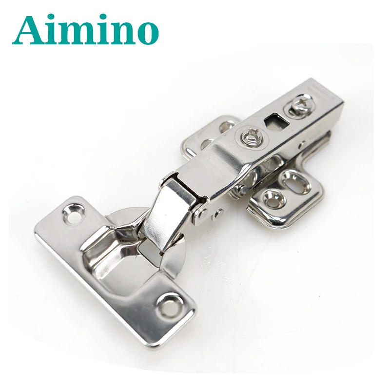 AIMINO 3D регулируемые сверхмощные гидравлические дверные петли для шкафа мебель кухонный шкаф мягкая нержавеющая сталь