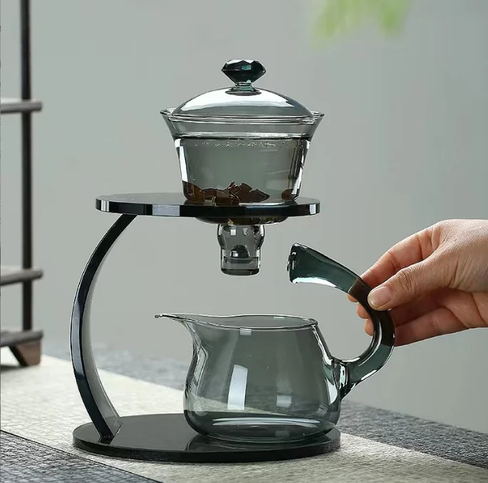Heat-resistant Glass Teapot Deer Borosilicate Glass Teapots Set With Magnetic tea pots