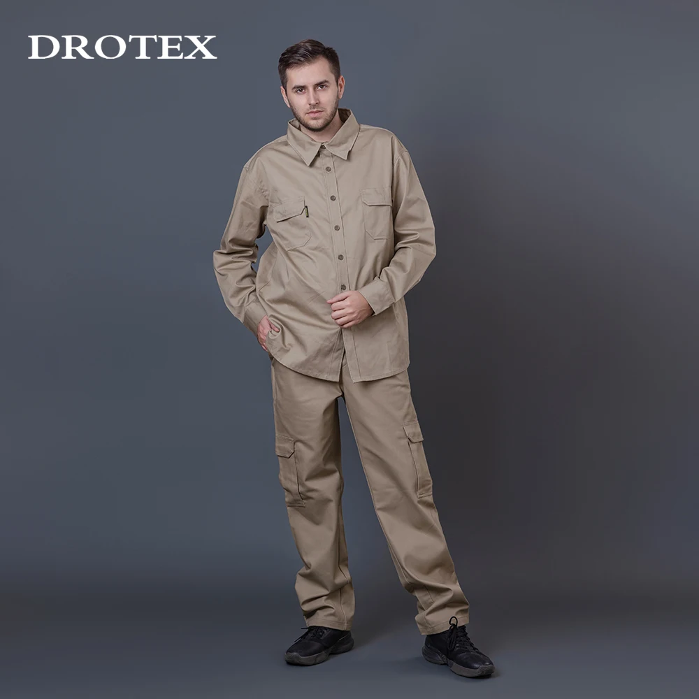 Flexible Cotton Clothing Nylon Factory Fire Fighting Maintenance Workwear Clothes Work Suits