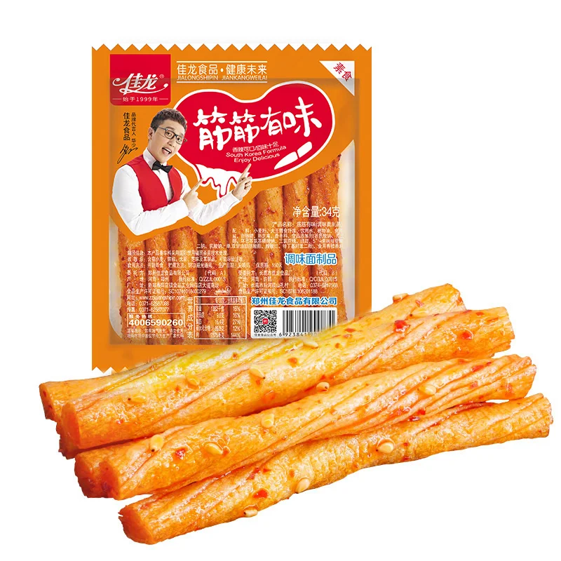 Chinese 70g Bagged Spicy Garlic Latiao Spicy Strips Chewy Bean Snacks Exotic Vegetarian Snacks