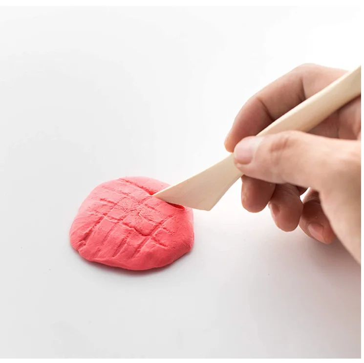 Customized pottery clay set 9pcs tools hot sell handmade ceramic craft kit malleable polymer clay