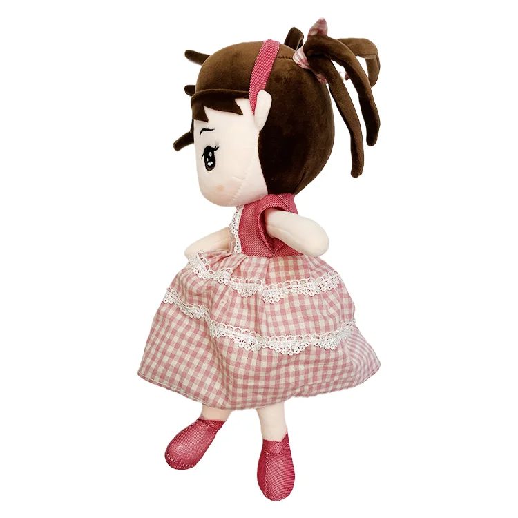 New Design Beautiful Stuffed Plush Flashing Skirt 45/60/70/90 Cm Little Girl Baby Doll Toy
