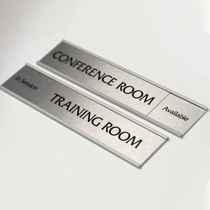 Aluminum Sign Slot Sign Exchangeable Office Name Sign Door Signage