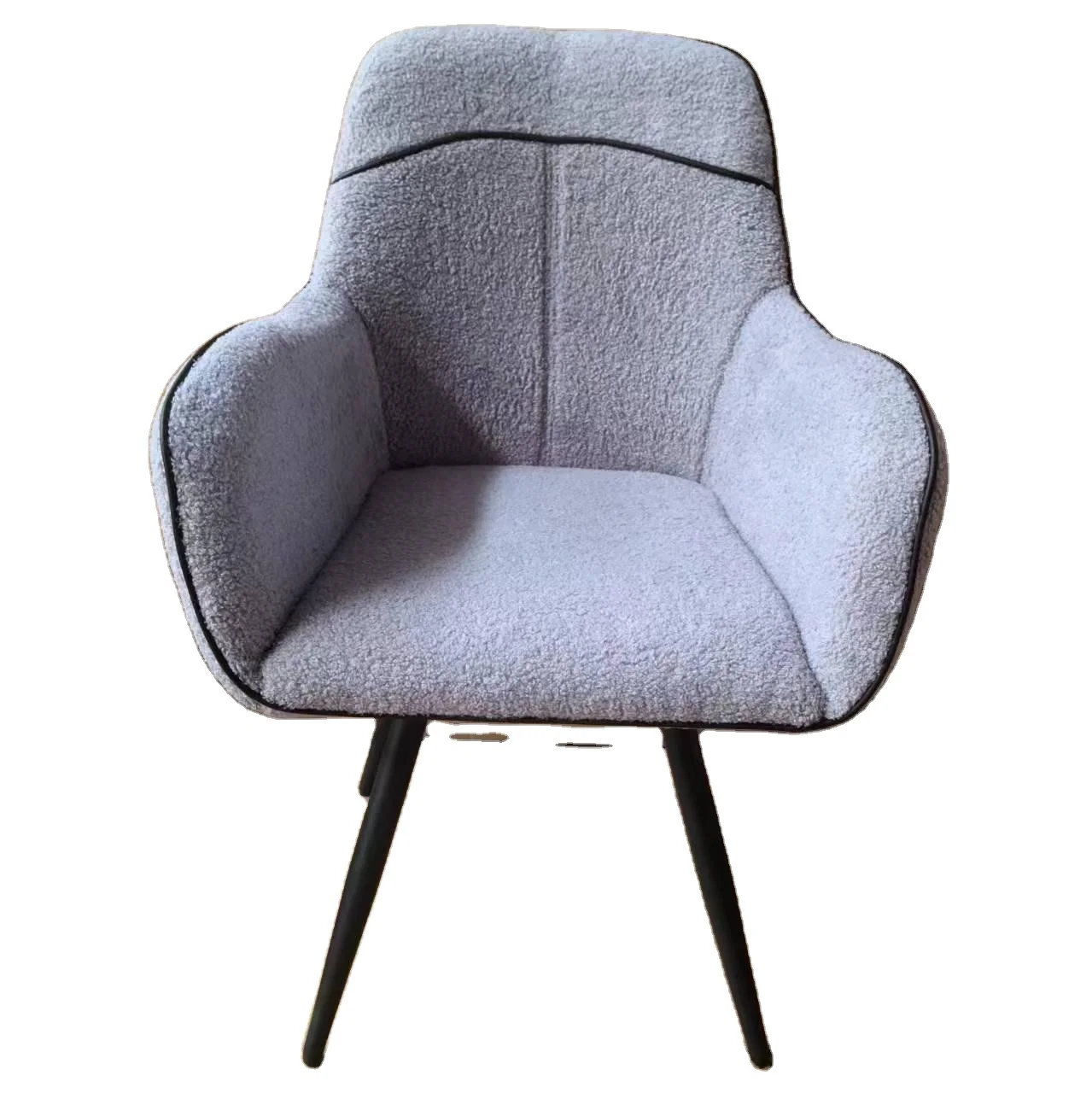 Silla de sala de estar simple leisure comfortable ergonomic backrest sherpa living room chair with armrest