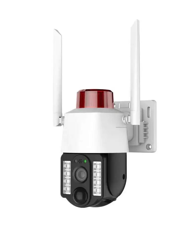 4G PTZ Security Camera Wireless Surveillance 10W Solar Panel Camera Battery Powered Motion Detection Motion 24/7 Recording