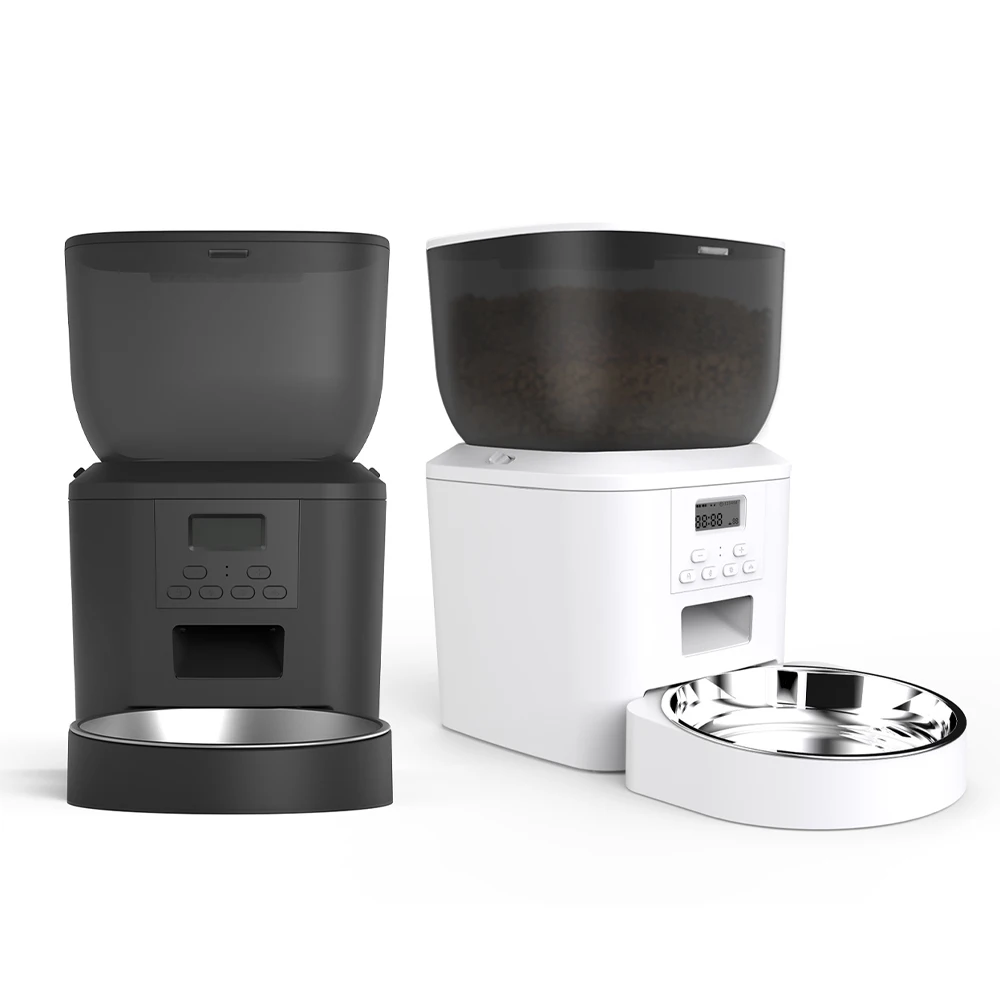 4L Stainless Steel Factory Wholesale Dog Cat Food Dispenser Pet Bowl Feeder Timed Ration Smart Automatic Pet Feeder