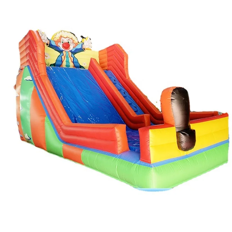 Custom Circus Clown PVC Inflatable Slide for Kids for Carnival & Play
