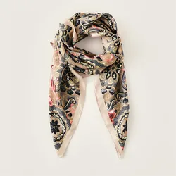Attractive Style Woman Digital Print Silk Scarf 100% Silk Scarf Custom Print Silk Square Scarf