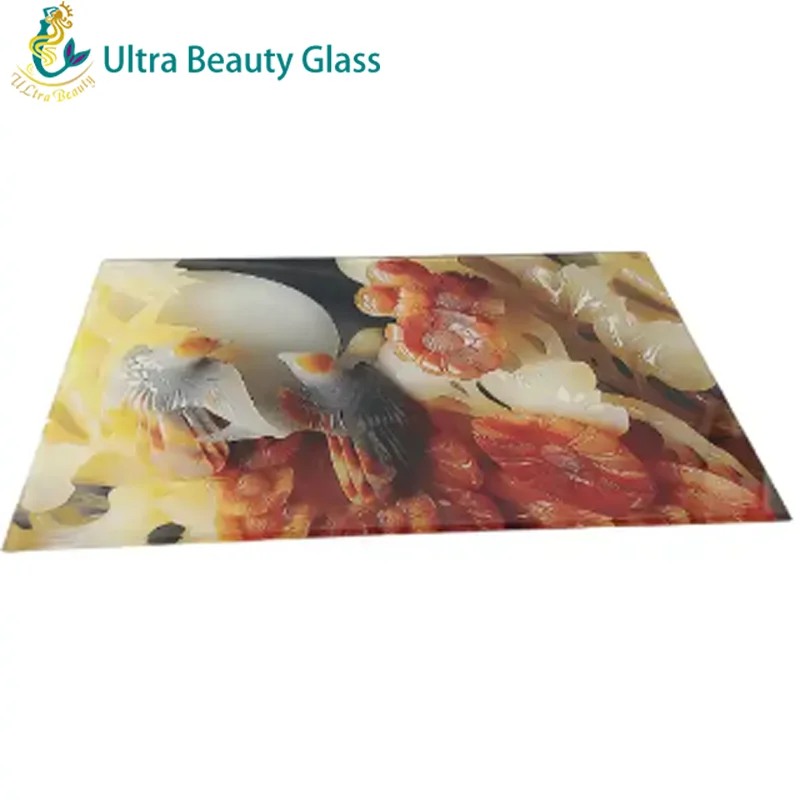 Decorative Customized Decorative Glass Silk Screen Digital Printing Glass for Building Wall Safety Digital Printed Glass