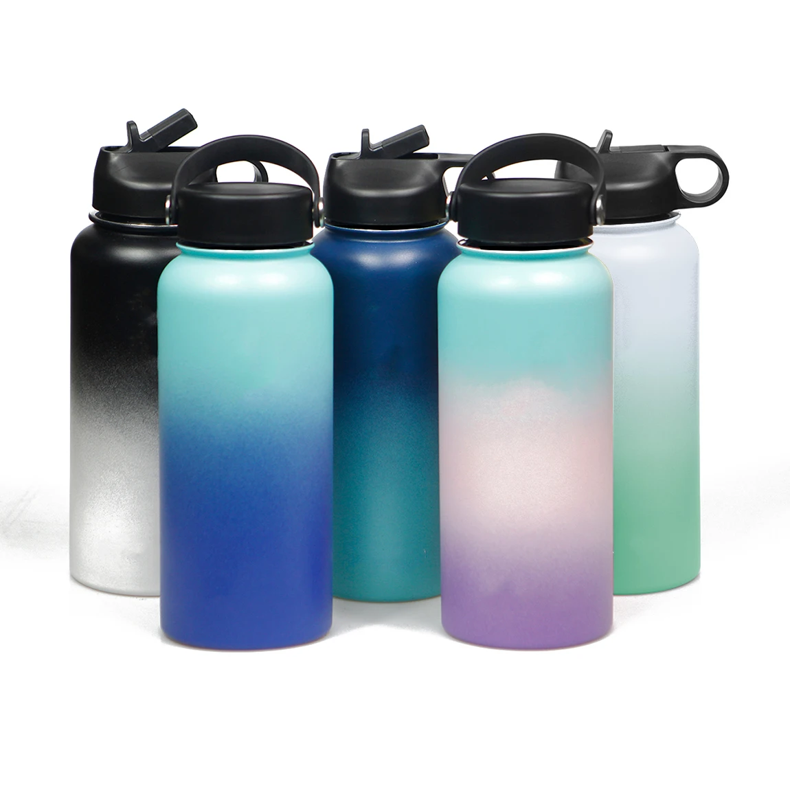 18oz 22oz 32oz 48oz 64oz 18/8 Wholesale Wide Mouth double wall vacuum flask insulated Stainless Steel Water Bottle