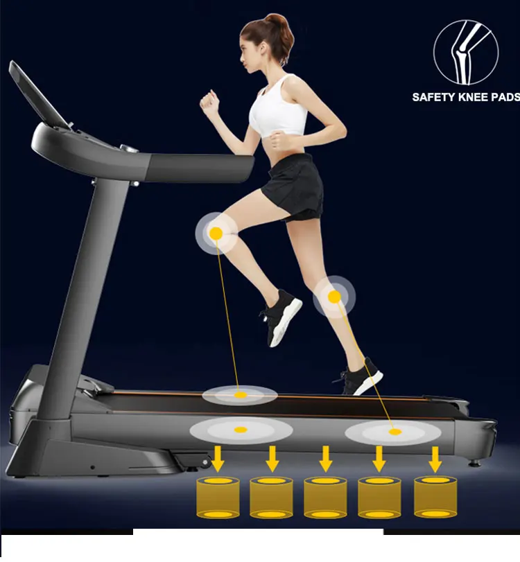 Best Gym Electric Automatic Android Threadmill. 15 Commercial Fold Treadmill Home Fitness Running Machine With Step Treadmill