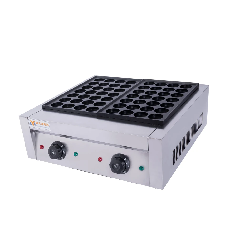 Factory Wholesale Electric Fish Ball Grill Oven 2 Plates Octopus Balls Furnace Japanese Takoyaki Maker Machine