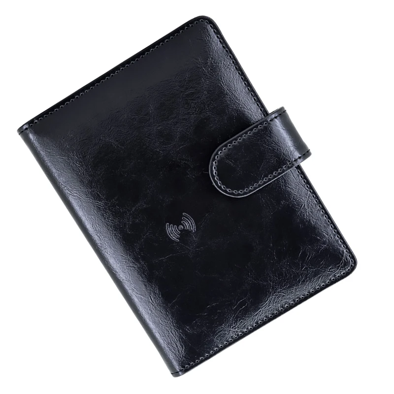Money Organizer For Cash Budget Wallet Smart GPS Leather Wallet Men With Tracker