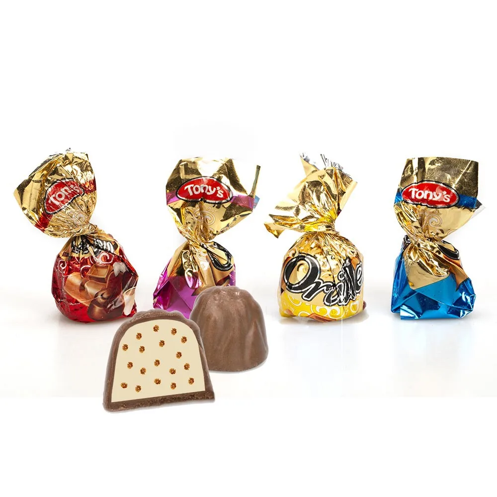 Small Snacks Candy Chocolate Bulk Wedding Candy Chocolate Milk Sandwich Pure Cocoa Butter Leisure Truffle Chocolate