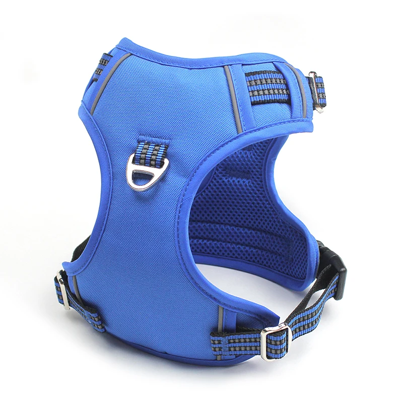 Custom Reflective Dog Harness Deerskin Velvet Vest Suit Full Surround Breathable Oxford Mesh Safe Soft Durable Control Handle