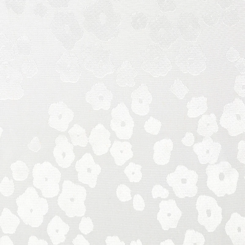 Wholesale Hangzhou Silk Flower Mixed Pattern White 114cm 100% Silk Jacquard Fabric