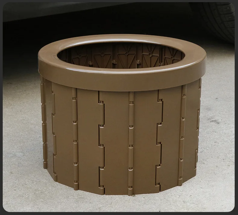 Folding Camping Potty Travel Portable Plastic Adult Toilet For Car Boat Hiking Long Trips