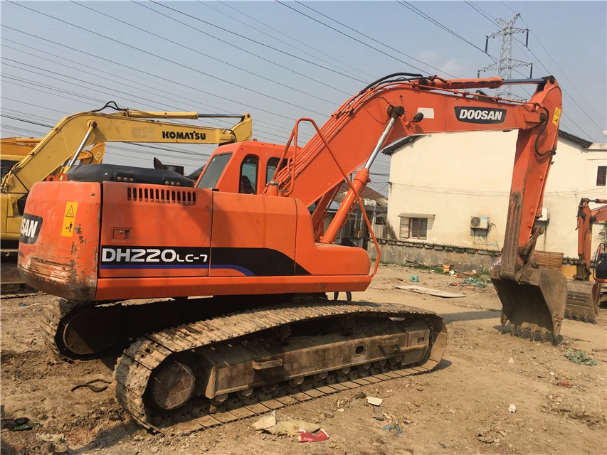 South Korea secondhand 220 Used Doosan DH220 DH220lc-7 20 ton Crawler Digger/DH225 Hydraulic Excavator