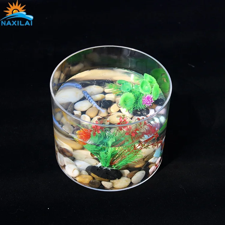 
NAXIALI Hot Small Aquarium Acrylic Round Cylinder Acrylic Aquarium Acrylic Aquarium Manufacturer 