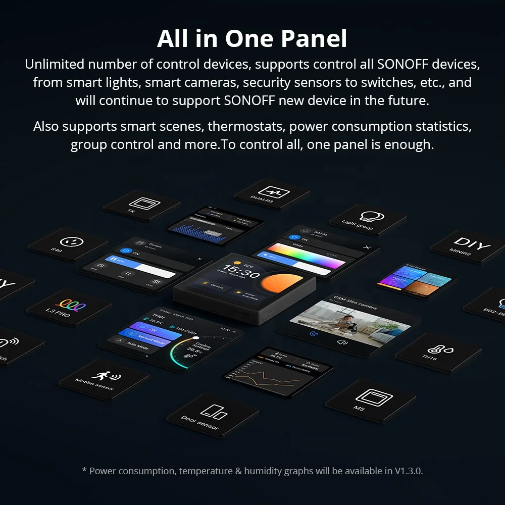 SONOFF NSPanel Pro Smart Home Control Panel Smart Scene Wall Switch EU Wifi Zigbee Smart Thermostat Display Switch All-in-One