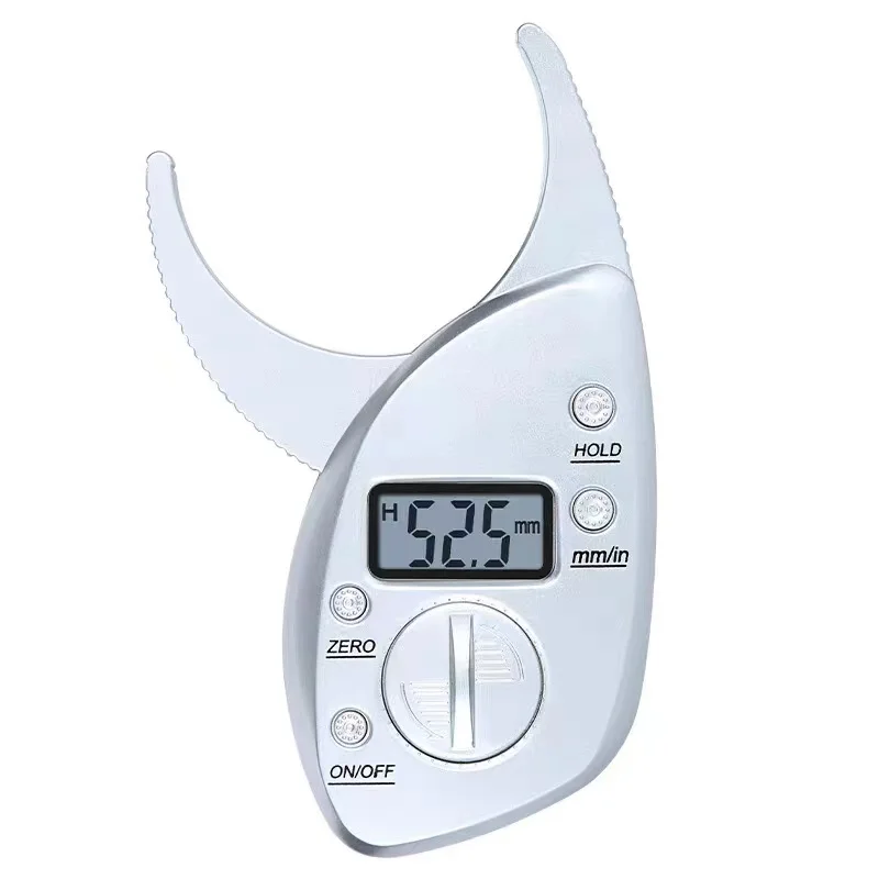 New Digital Body Fat Caliper Calculator Skin Fold Thickness Test Analyzer 50Mm 2Inch Weight Measurement