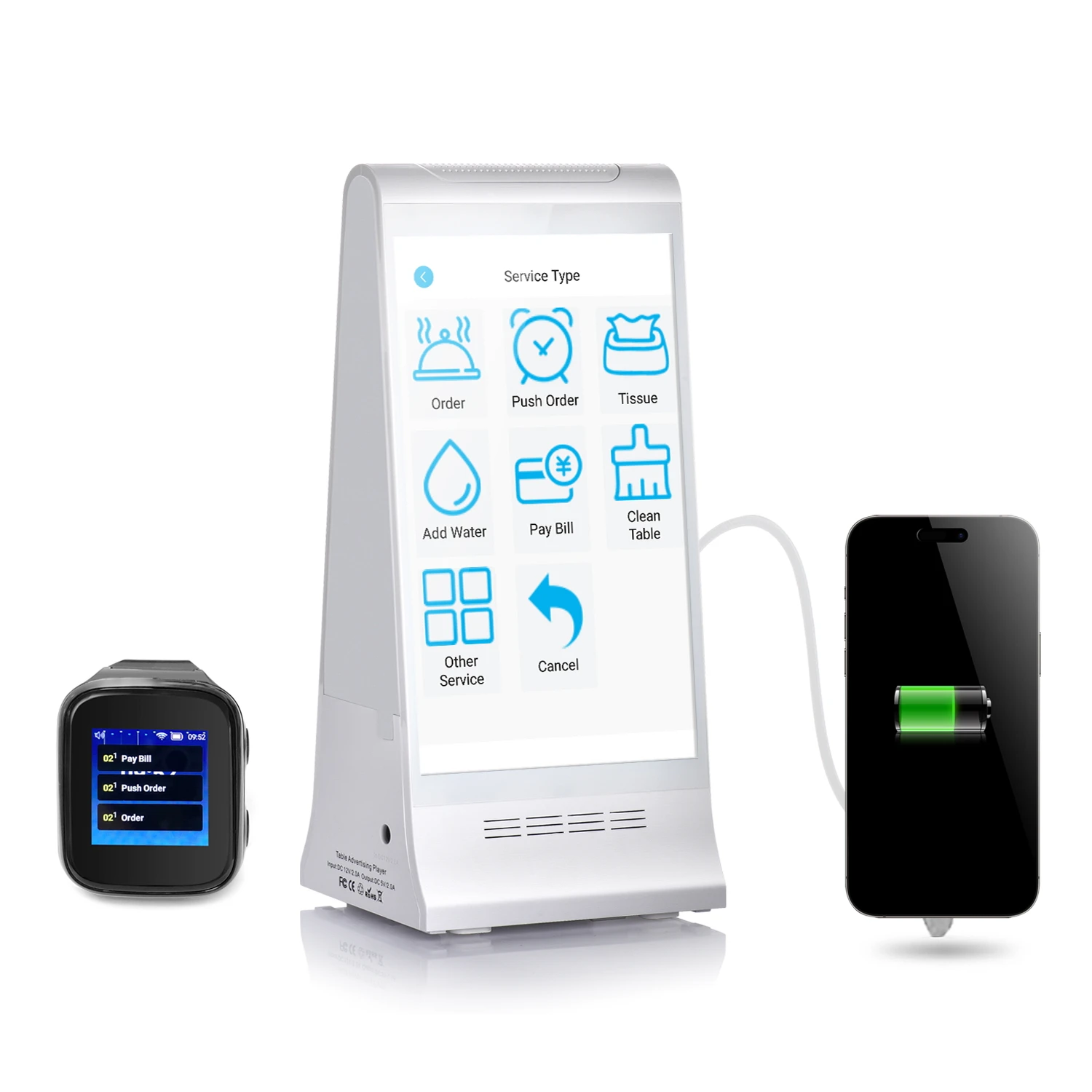 RK3568 HD 8 Inch Advertising Screen Double sided Digital Signage Display Table Top Stand Lcd Advertising Display